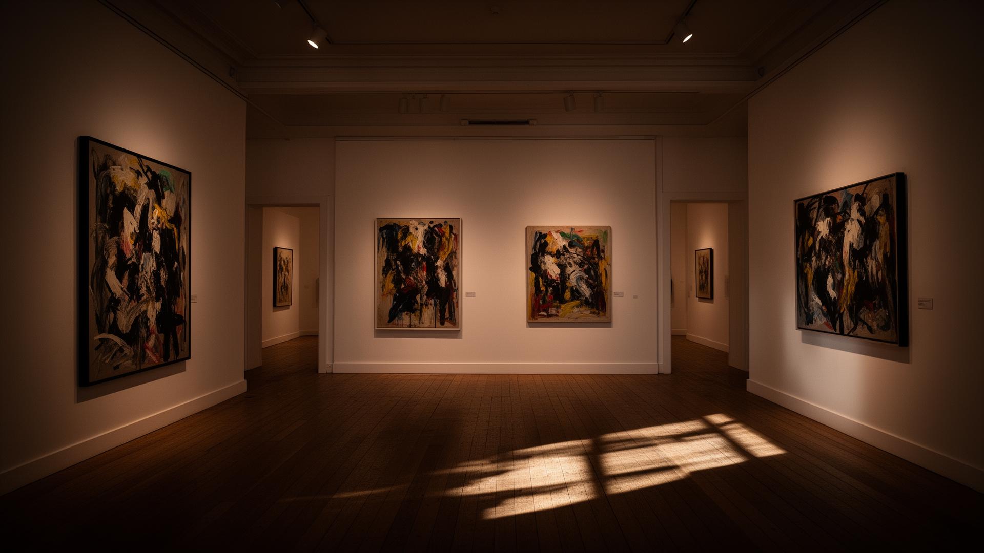 Original artwork in a gallery space